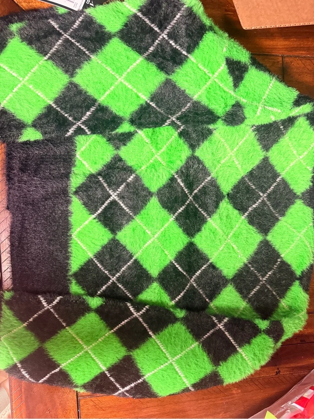 Justice-Wicked Black and Green Cardigan Sweater size M (10)